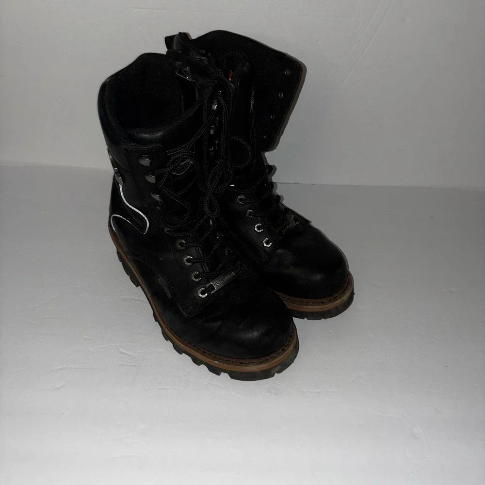 Harley Davidson Tyson Logger Black Motorcycle Boot Men's Sz 8